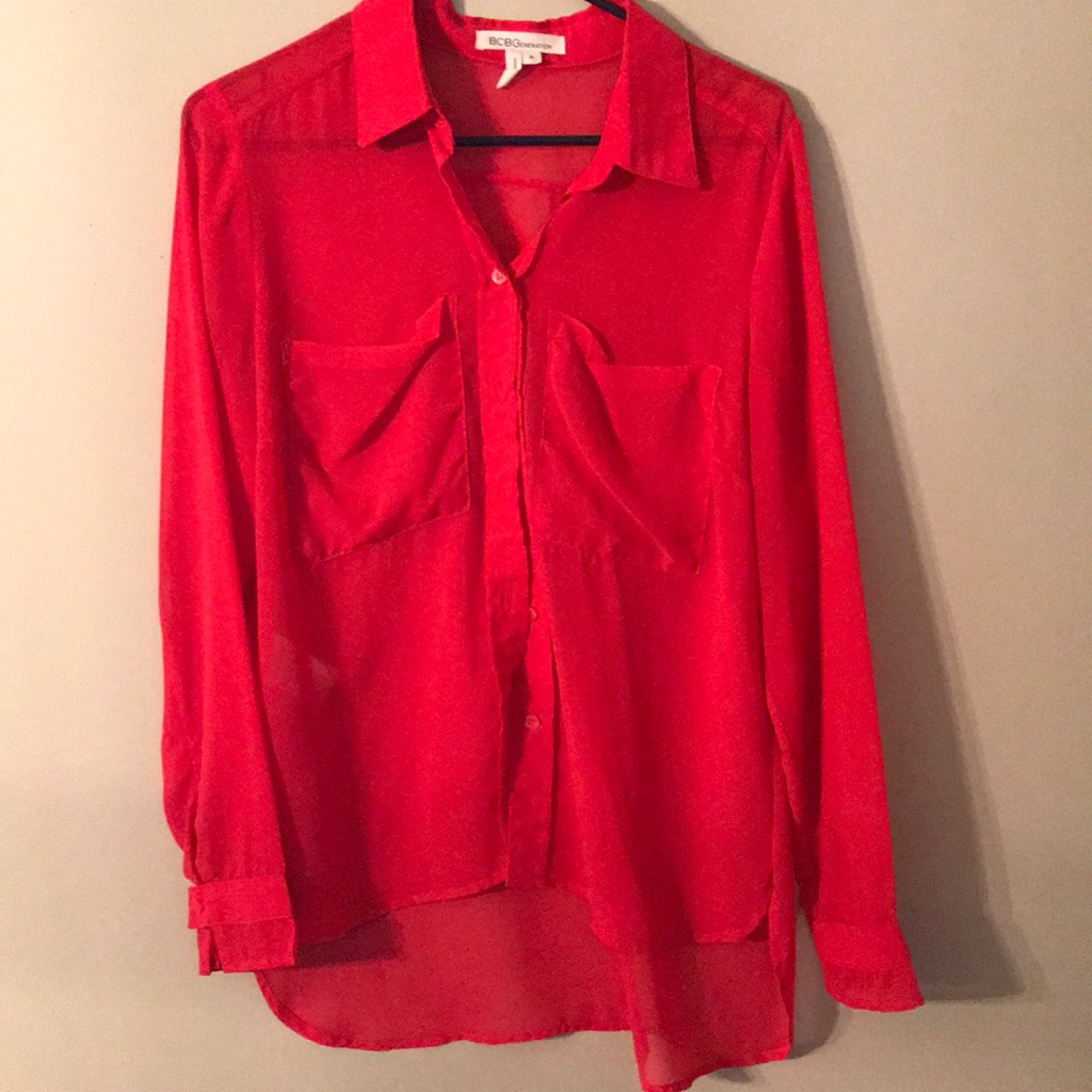 Sheer Bcbgeneration Button Down